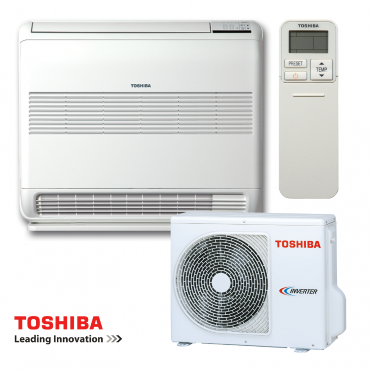 Šilumos siurblys Oras-oras Toshiba grindinis UFV BI-Flow Inverter RAS-13J2AVSG-E1+RAS-B13J2FVG-E1 Šildymo galia 4,2 kW, Šaldymo galia 3,5 kW Freonas R32 Šilumos siurblys Oras-oras Toshiba grindinis UFV BI-Flow Inverter RAS-13J2AVSG-E1+RAS-B13J2FVG-E1 Šildymo galia 4,2 kW, Šaldymo galia 3,5 kW Freonas R32